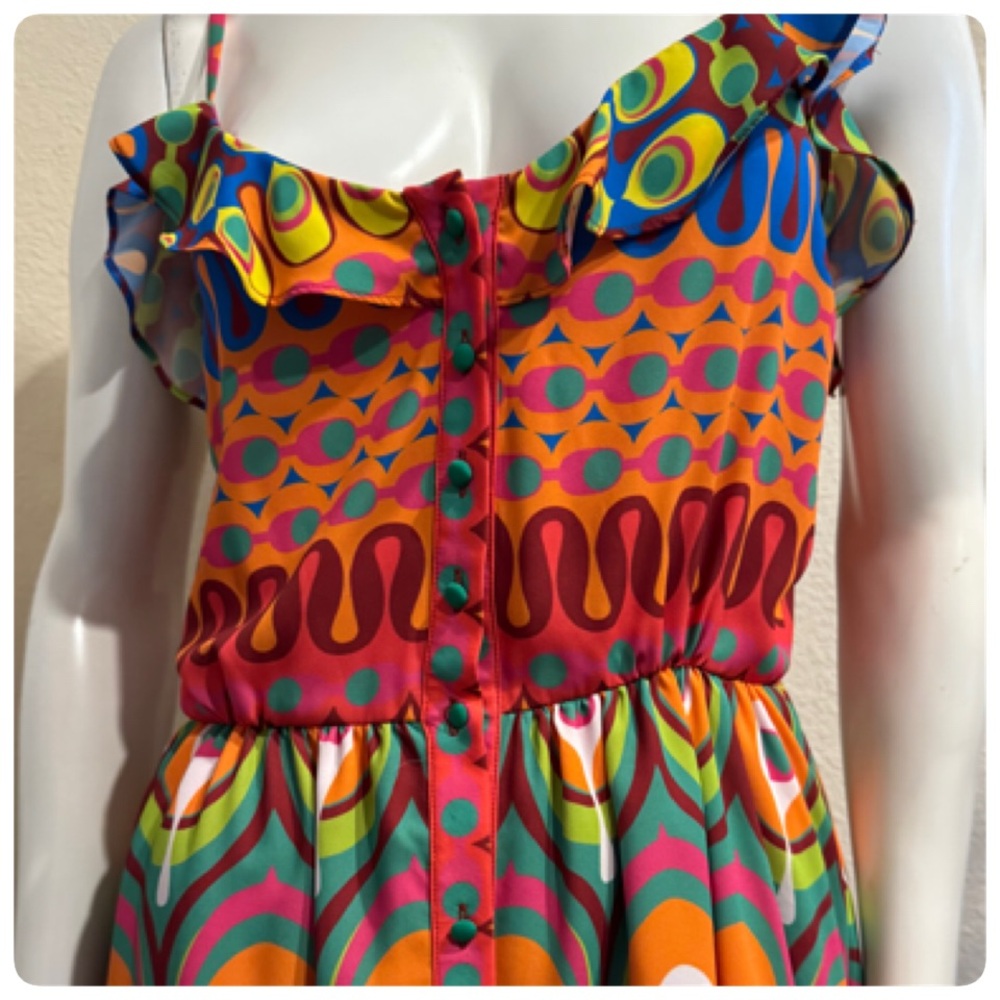 ALEXIS SIRSHA GOGO MULTI COLOR MINI DRESS SIZE MEDIUM - Picture 7 of 12